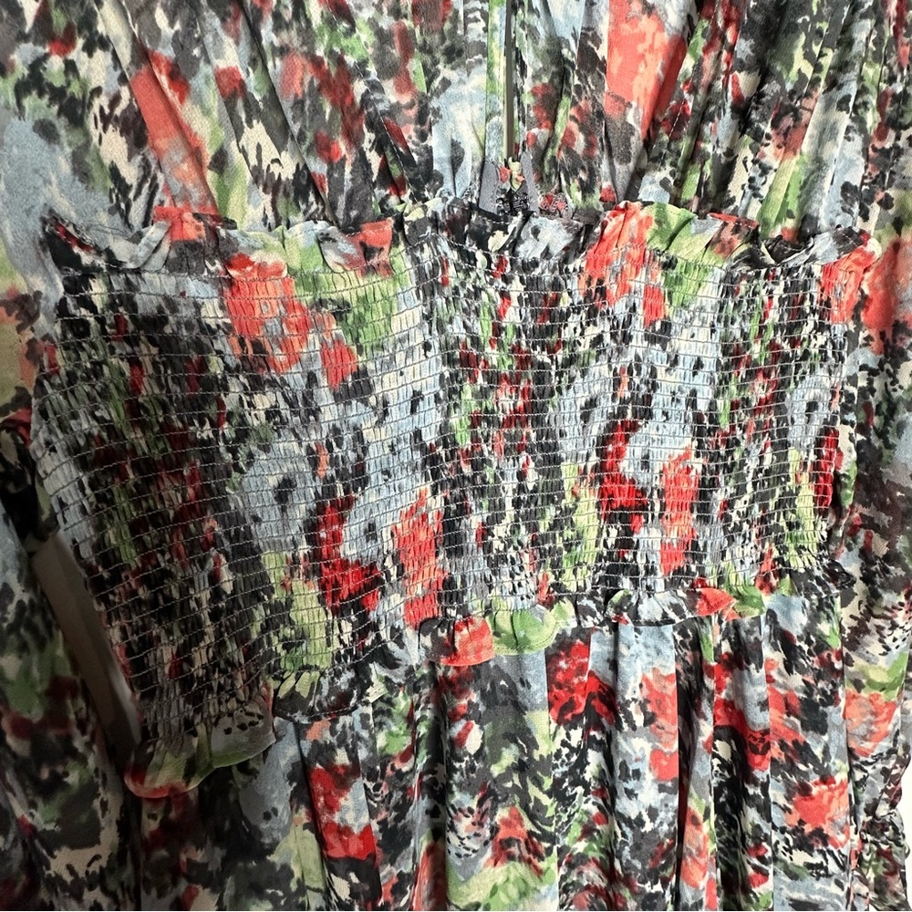 NWOT Cinq a Cept Leigh Floral Maxi Dress 8 - Picture 16 of 16